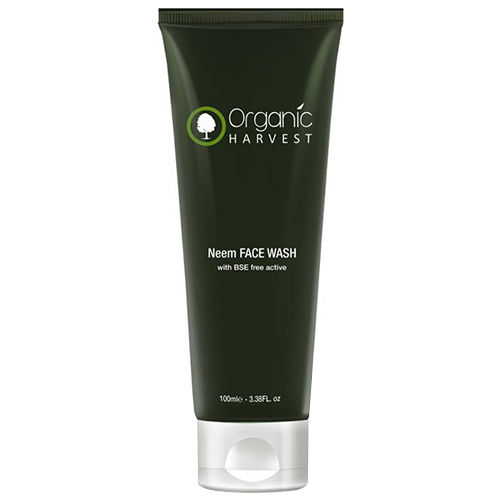Organic Harvest Neem BSE Free Active Face Wash, 100 ml, Pack of 1 