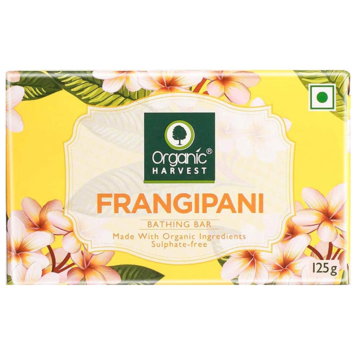Organic Harvest Frangipani Bathing Bar, 125 gm, Pack of 1 