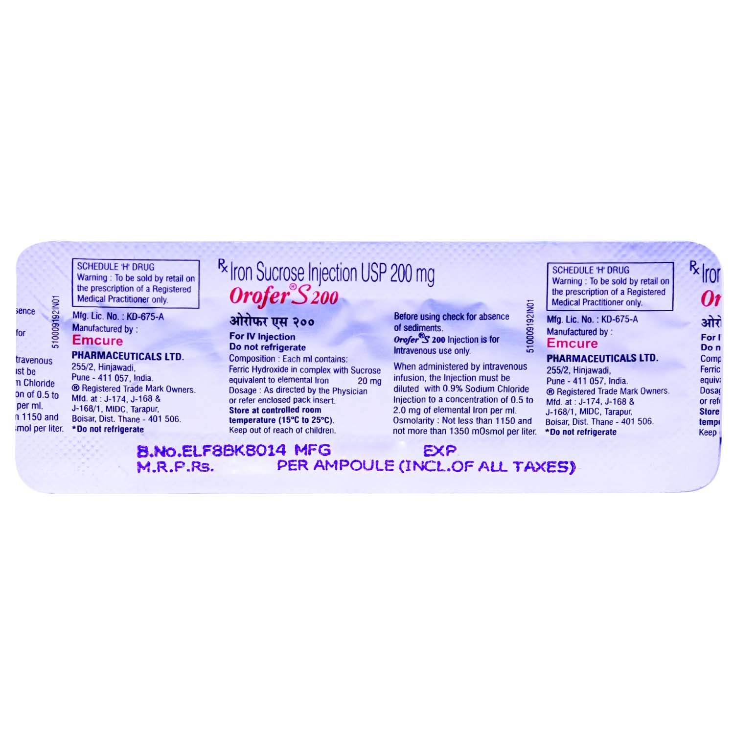 Orofer S 0mg Injection Price Uses Side Effects Composition Apollo Pharmacy