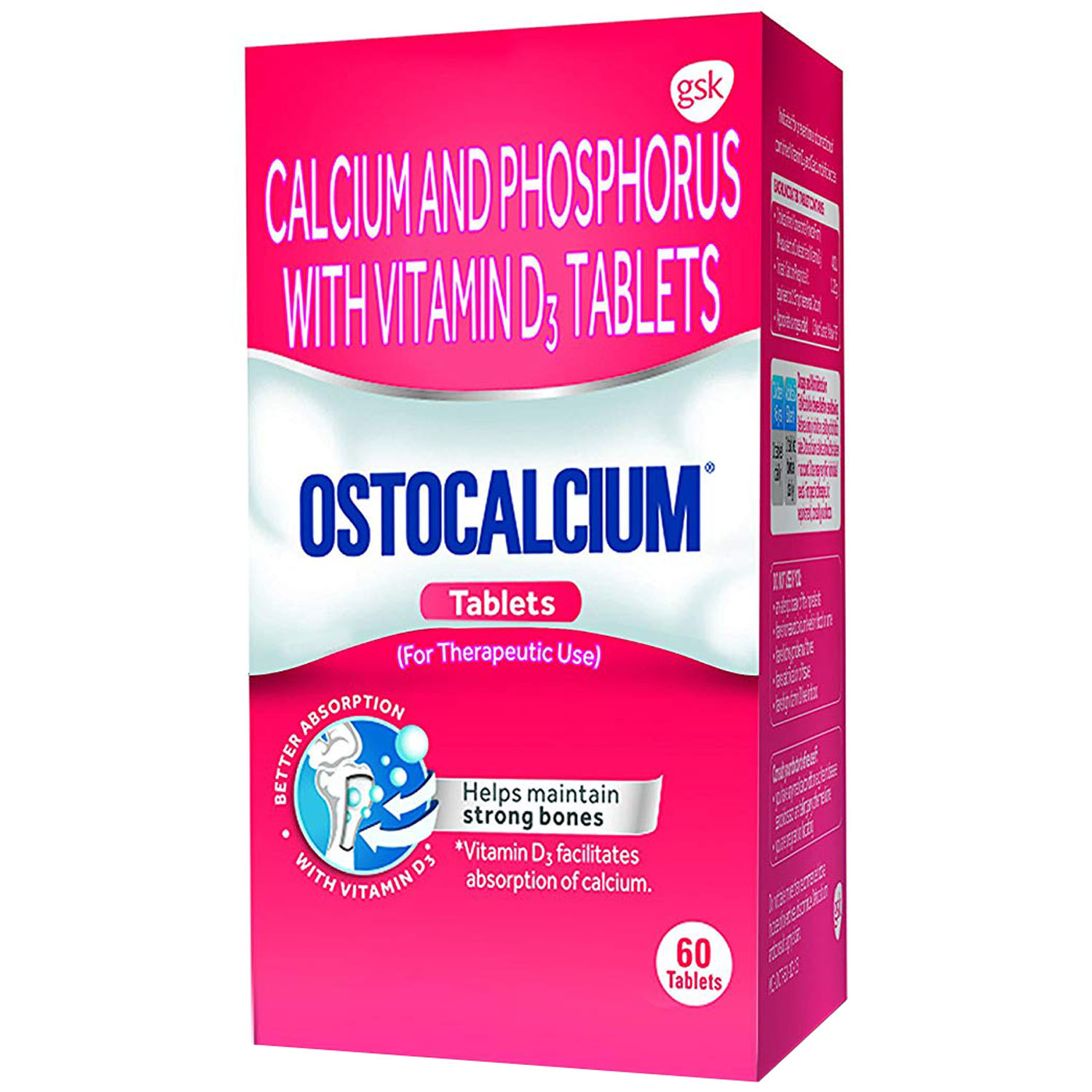 Difference Between Ostocalcium And Ostocalcium Plus Ostocalcium, 60 Tablets Price, Uses, Side Effects, Composition - Apollo