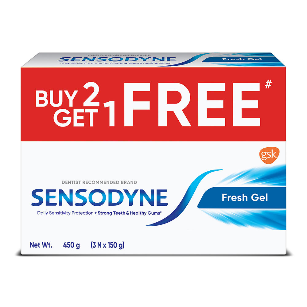 Buy Sensodyne Fresh Gel Toothpaste, 450 gm (3x150 gm) Online