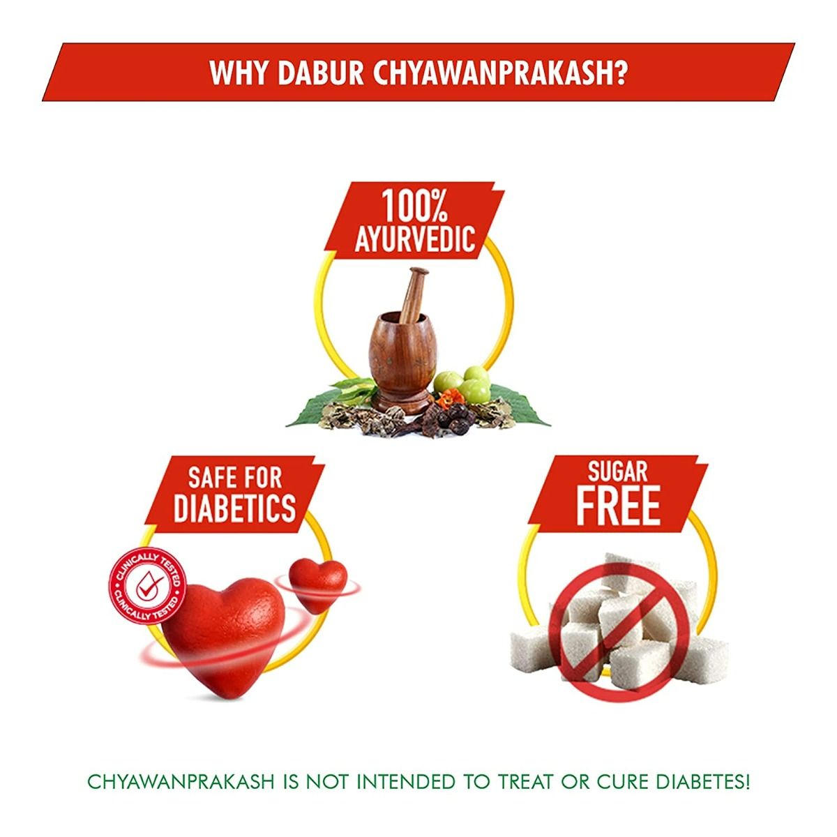Dabur Chyawanprakash Sugar Free, 500 gm, Pack of 1 