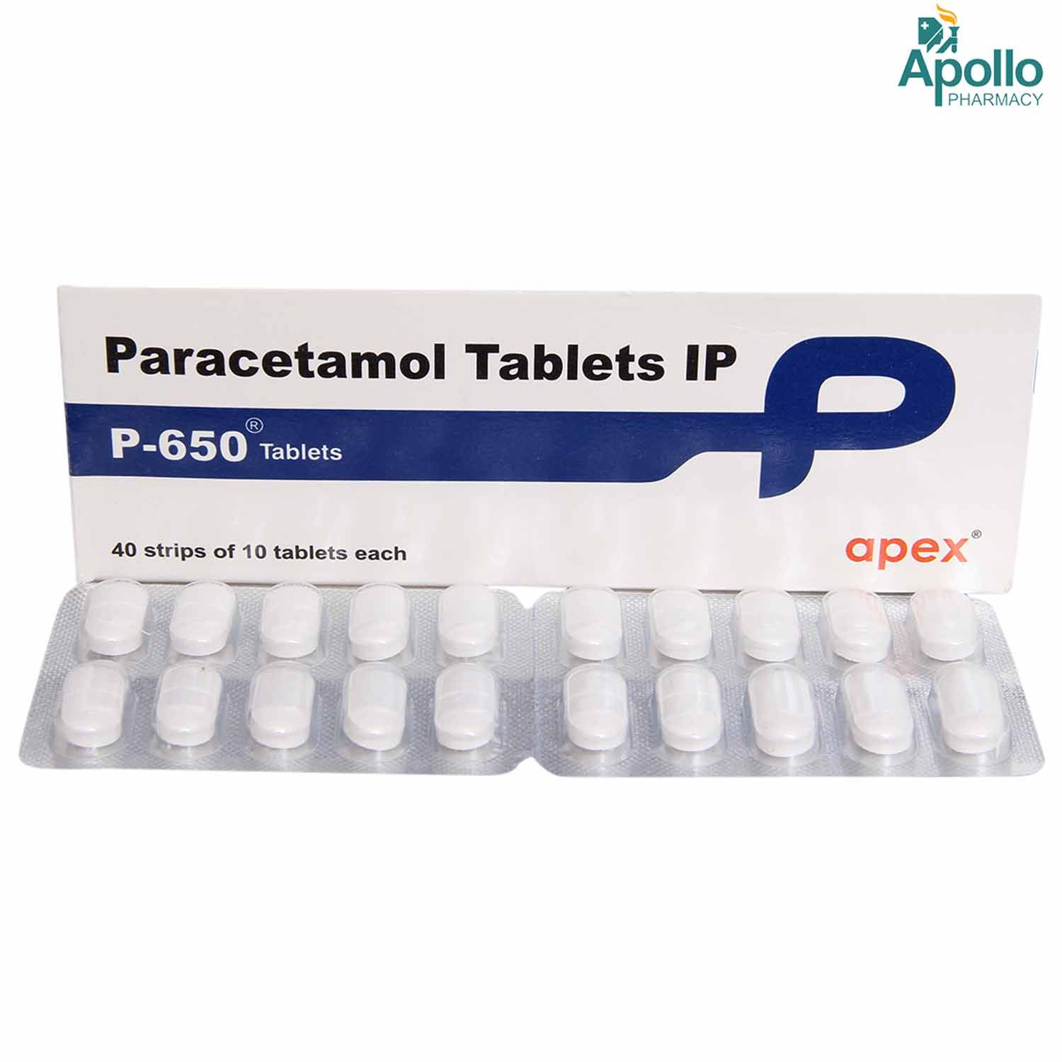 P 650 Tablet 10's Price, Uses, Side Effects, Composition - Apollo Pharmacy