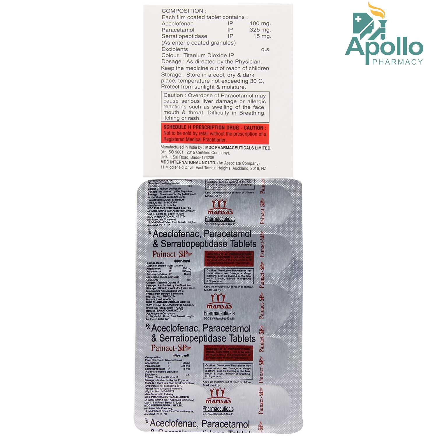 Painact Sp Tablet Price Uses Side Effects Composition Apollo Pharmacy