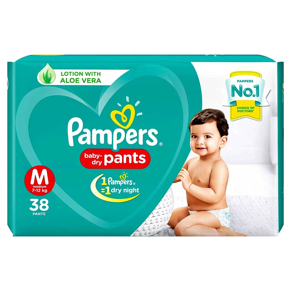 Pampers Baby Dry Pants Medium, 38's Price, Uses, Side Effects ...