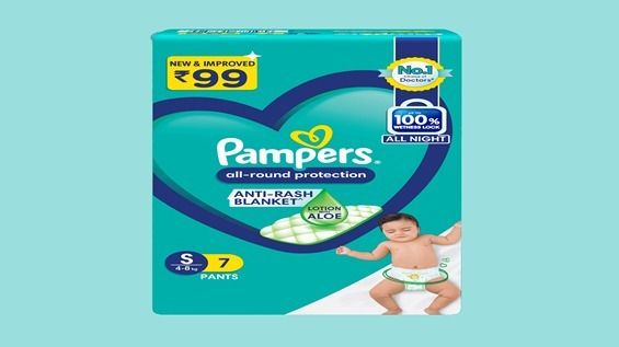 Pampers All-Round Protection Diaper Pants Small, 7 Count, Pack of 1 