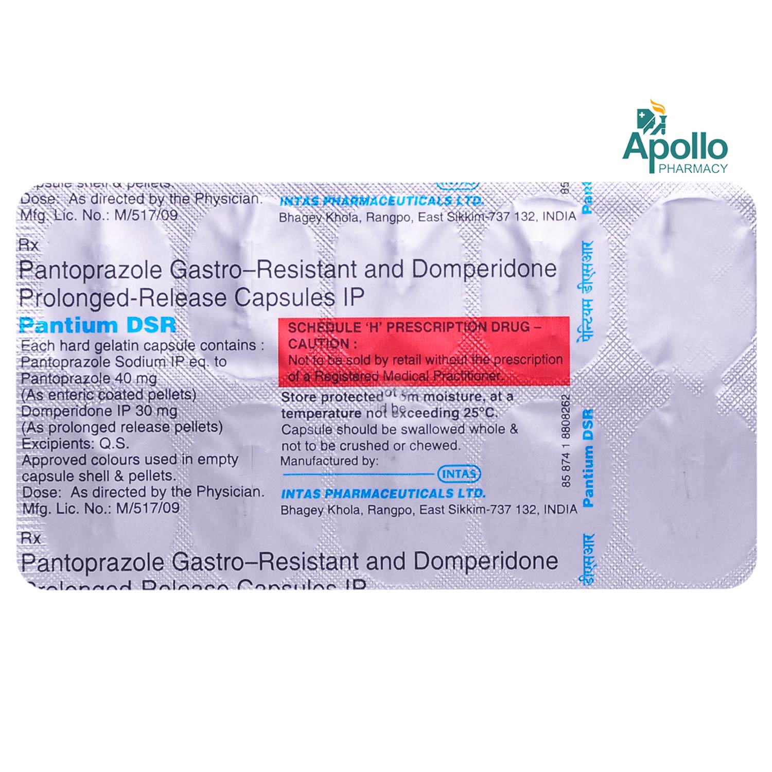 Pantium DSR Capsule 10's, Pack of 10 CAPSULES