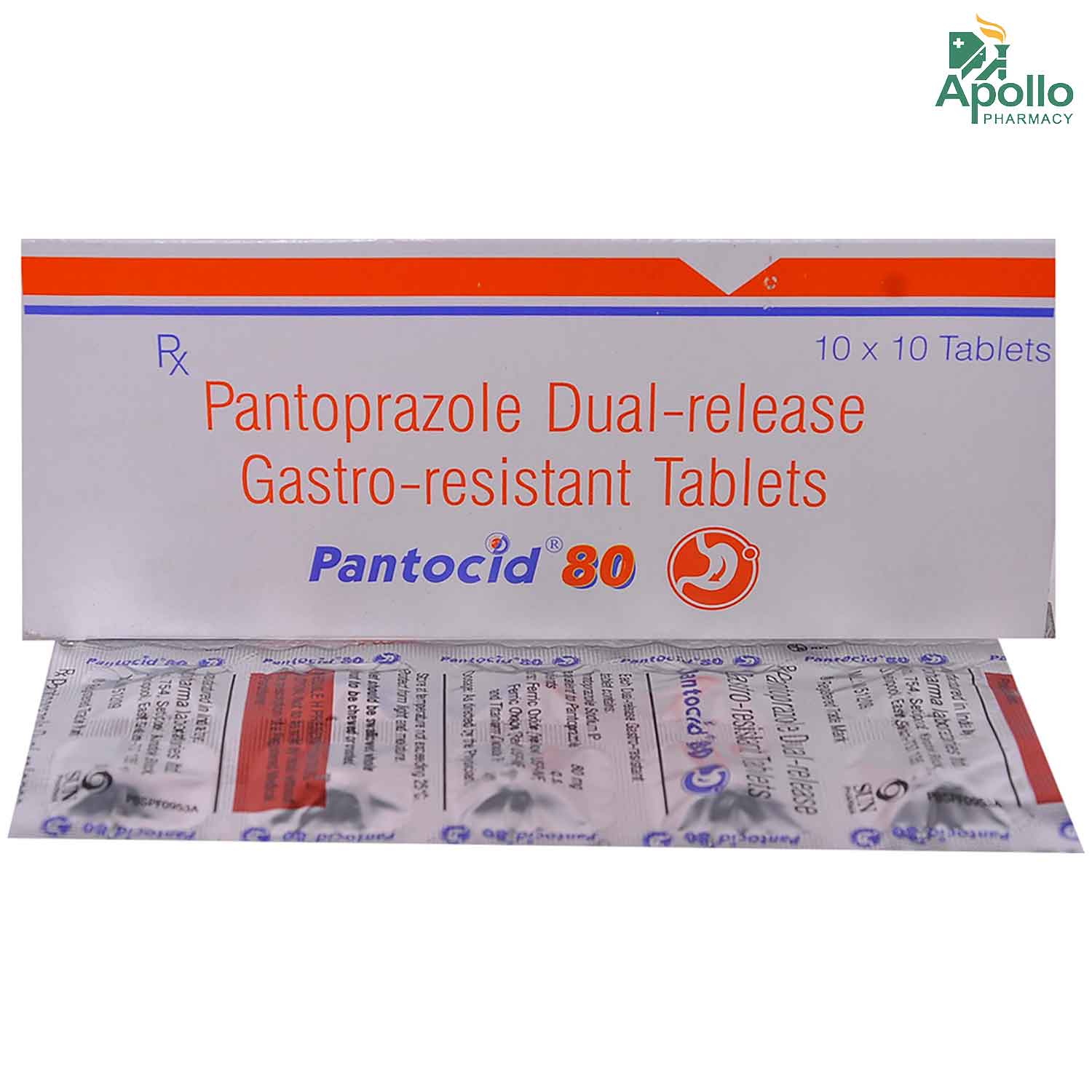 Pantocid 80 Tablet 10's Price, Uses, Side Effects, Composition Apollo