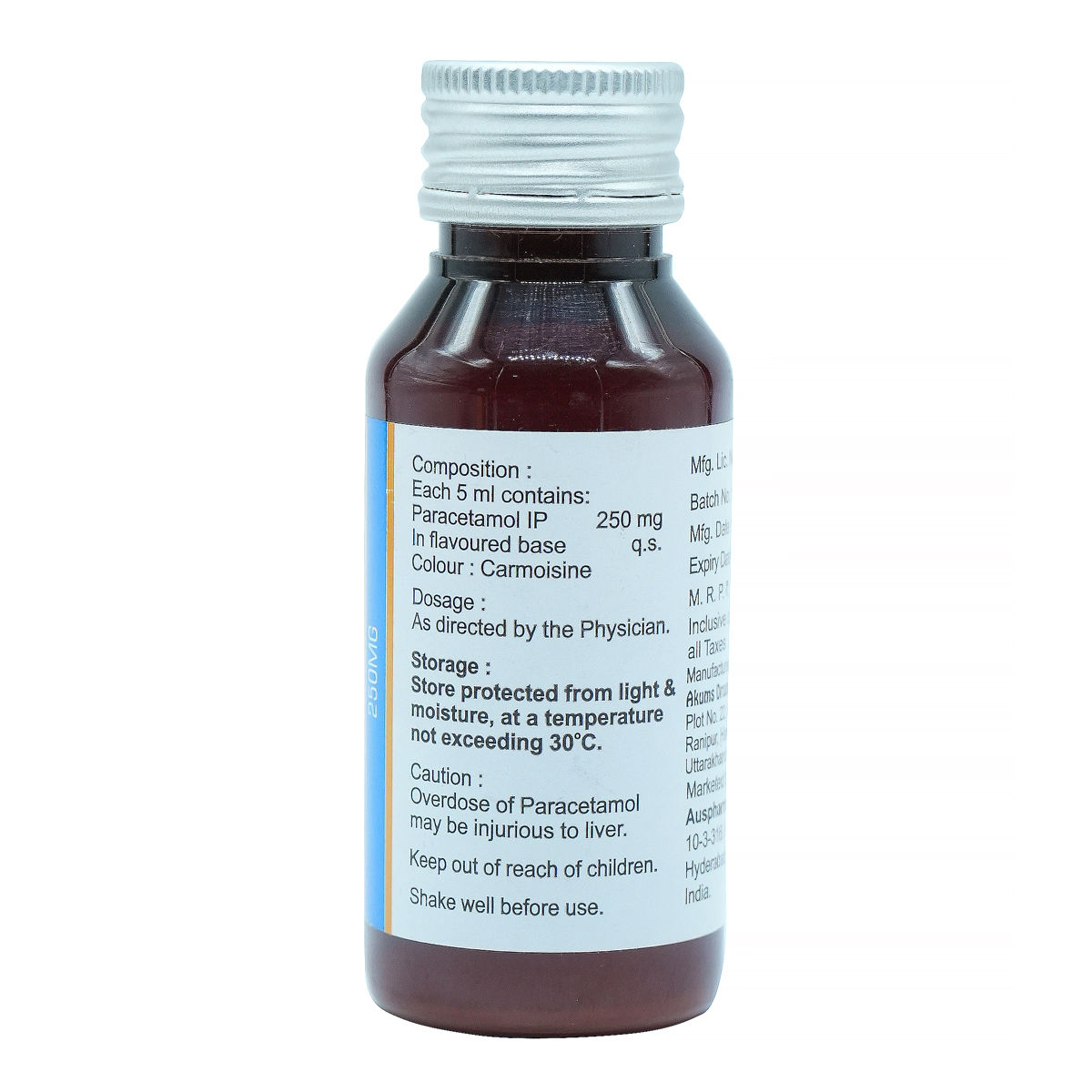 Parasyp 250 Oral Suspension 60 ml Price, Uses, Side Effects ...