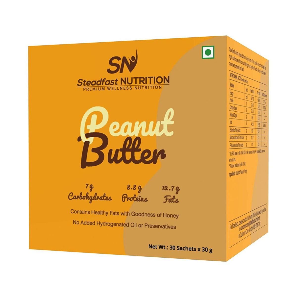 Steadfast Nutrition Peanut Butter, 30 gm, Pack of 1 