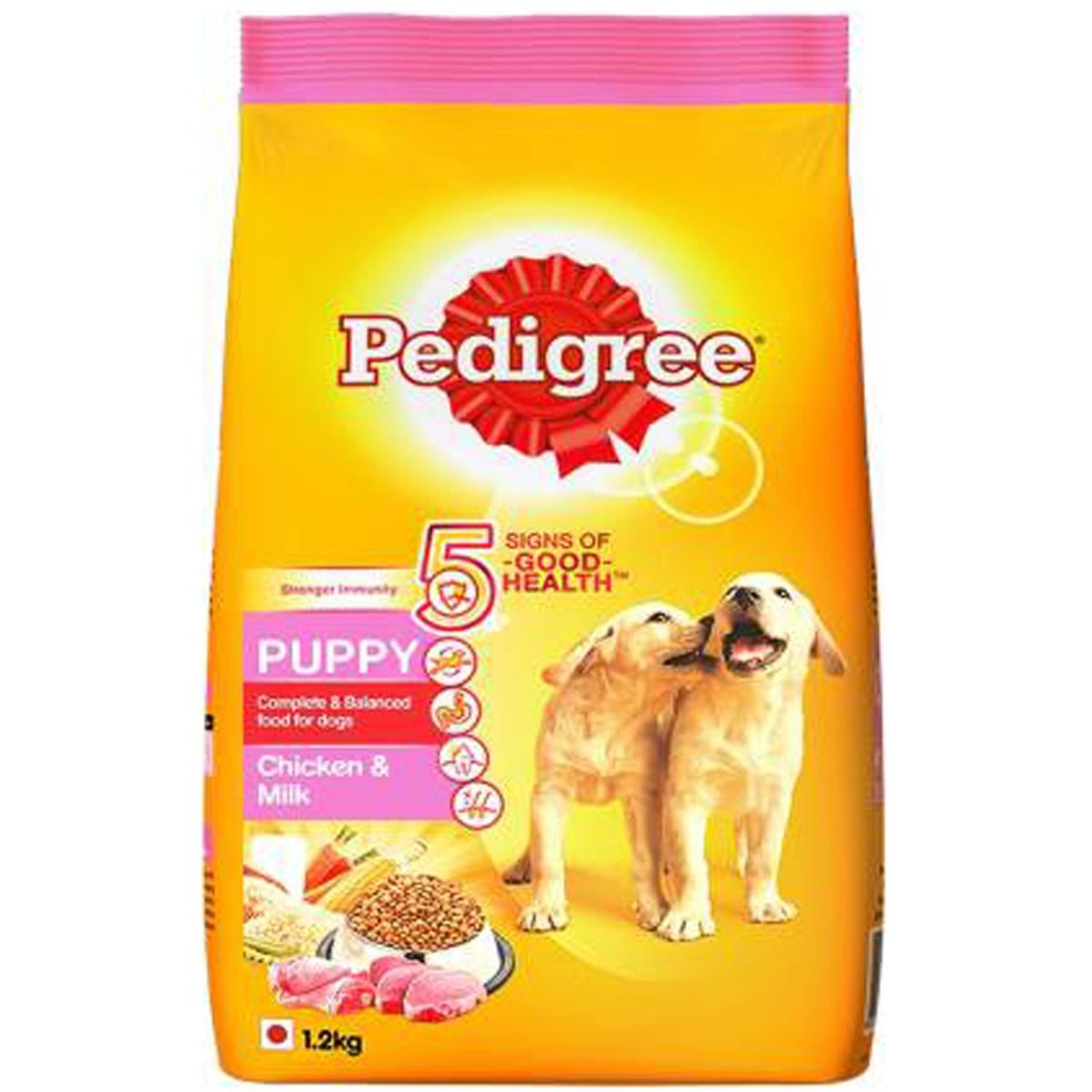 Pedigree Chicken & Milk Puppy Dog Food, 1.2 kg, Pack of 1 