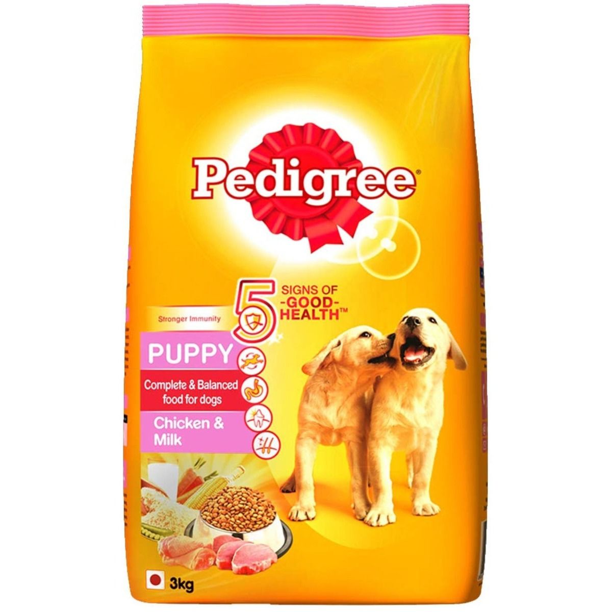Buy Pedigree Puppy Dog Food With Chicken & Milk, 3 kg Online