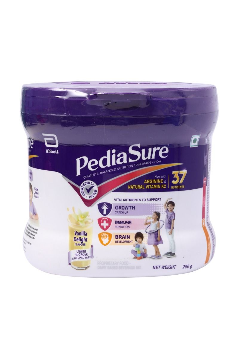 Pediasure Vanilla Delight Flavoured Kids Nutrition Drink, 200 gm Refill ...