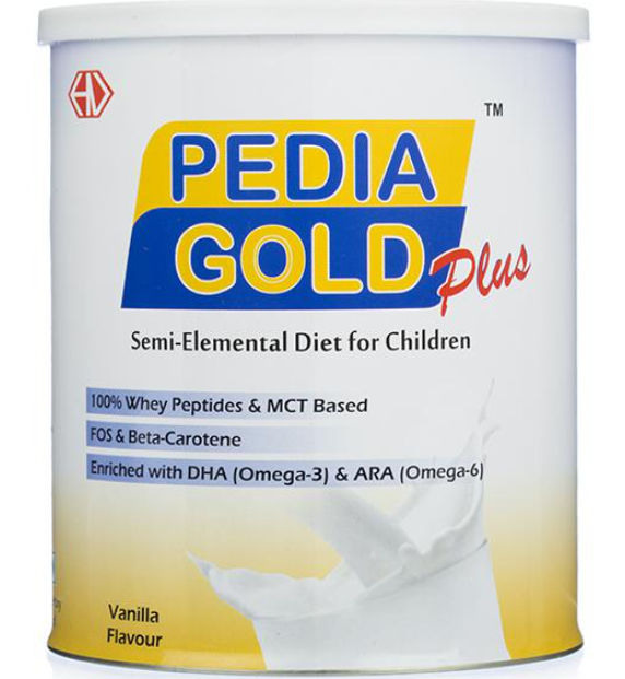 Buy Pedia Gold Plus Vanilla Flavoured Powder, 400 gm Online