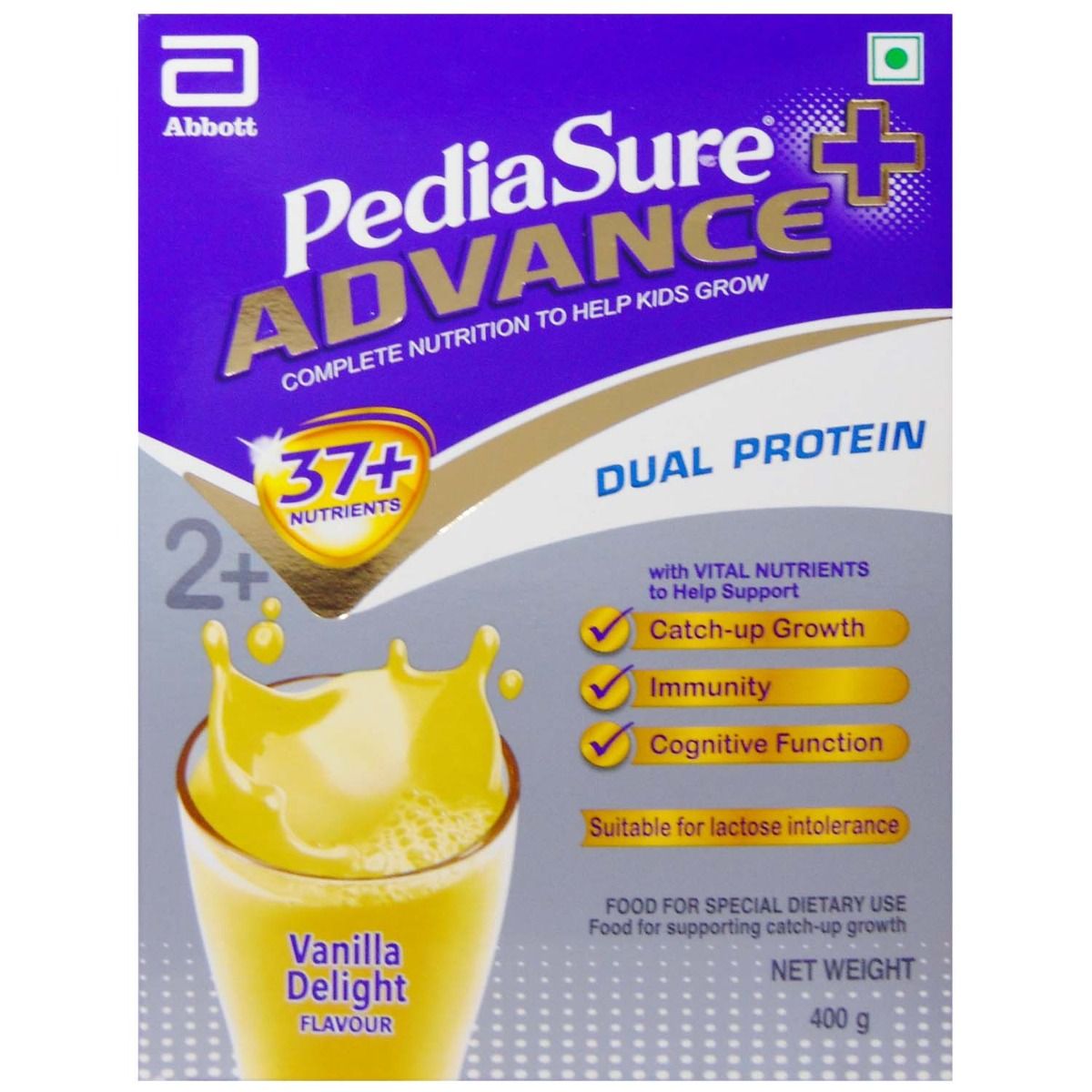 Buy Pediasure Advance + Vanilla Delight Flavoured Kids Nutrition Drink, 400 gm Refill Pack Online