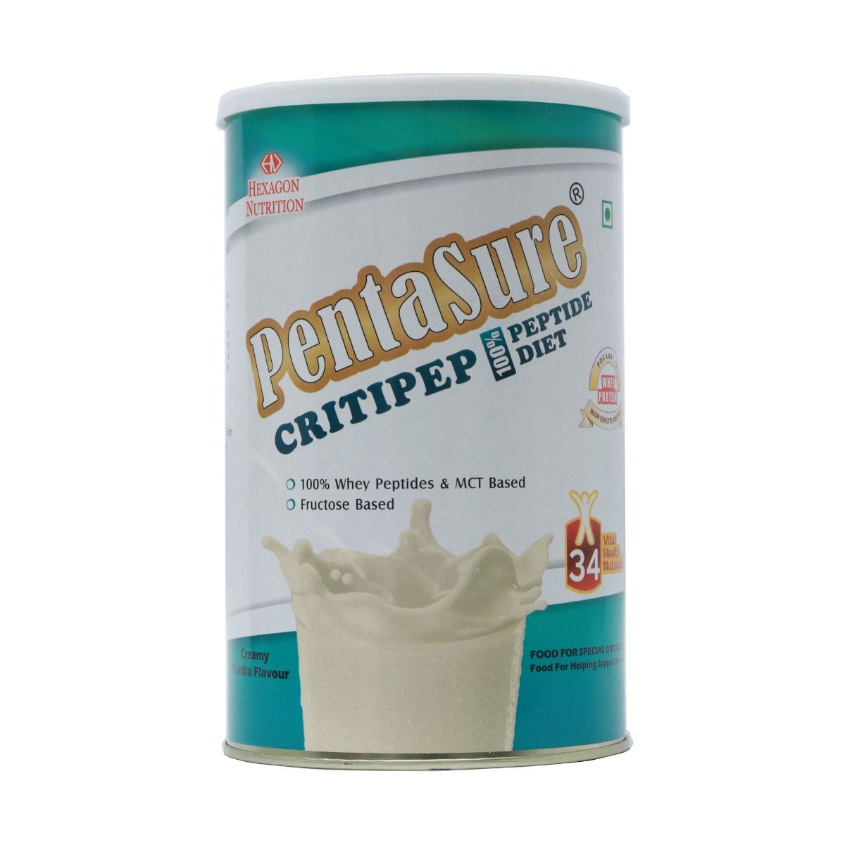 Buy Pentasure Critipep Creamy Vanilla Flavoured Powder, 400 gm Tin Online