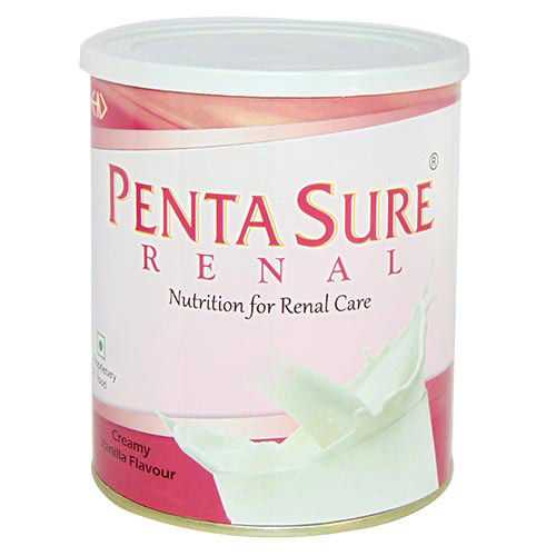 Pentasure Renal Creamy Vanilla Flavoured Powder, 400 gm Tin, Pack of 1 