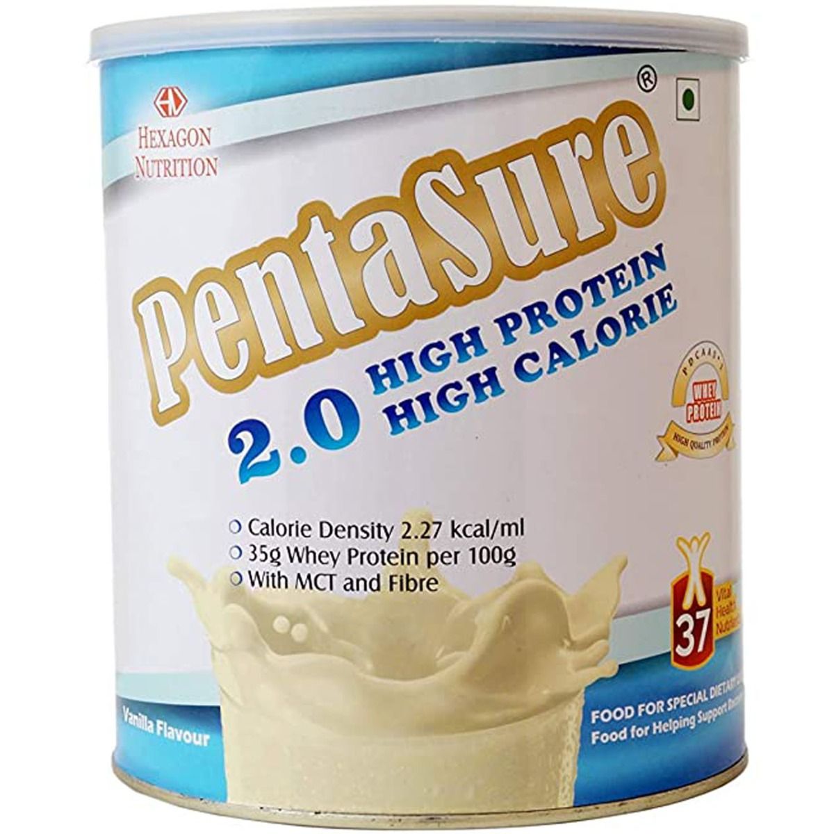 Pentasure 2.0 Vanilla Flavoured High Protein Powder, 1 Kg, Pack of 1 