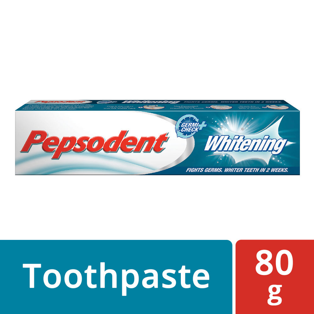 Buy Pepsodent Whitening Germi Check+ Toothpaste, 80 gm Online