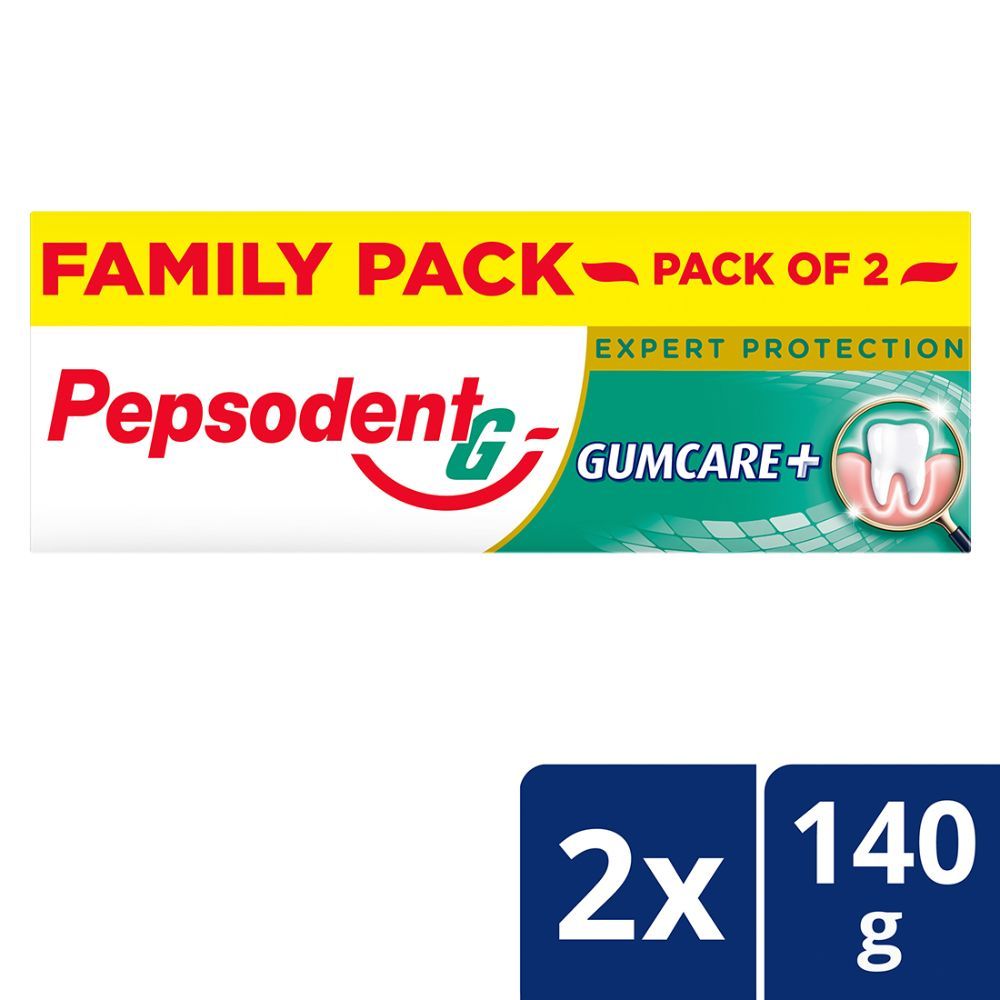 Pepsodent Expert Protection Gum Care+ Toothpaste, 280 gm (2 x 140 gm), Pack of 1 