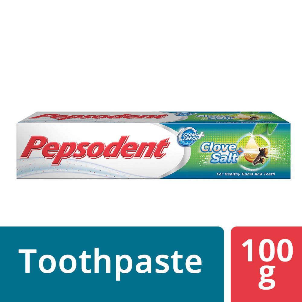 Buy Pepsodent Germi Check+ Clove & Salt Toothpaste, 100 gm Online