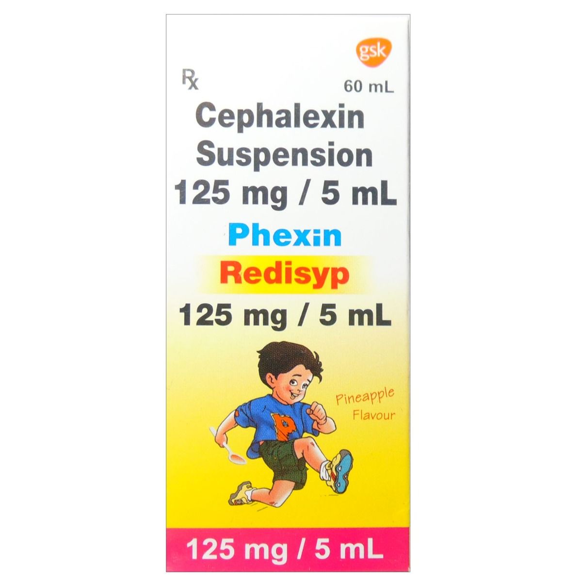 Phexin 125 mg Redimix Syrup 60 ml, Pack of 1 SYRUP