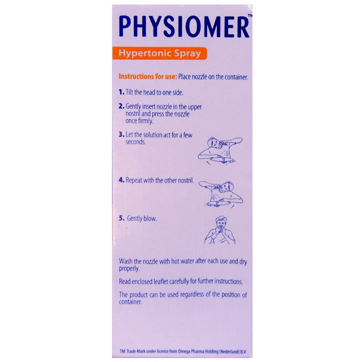 Physiomer Hypertonic Nasal Cleansing Spray, 135 ml, Pack of 1 