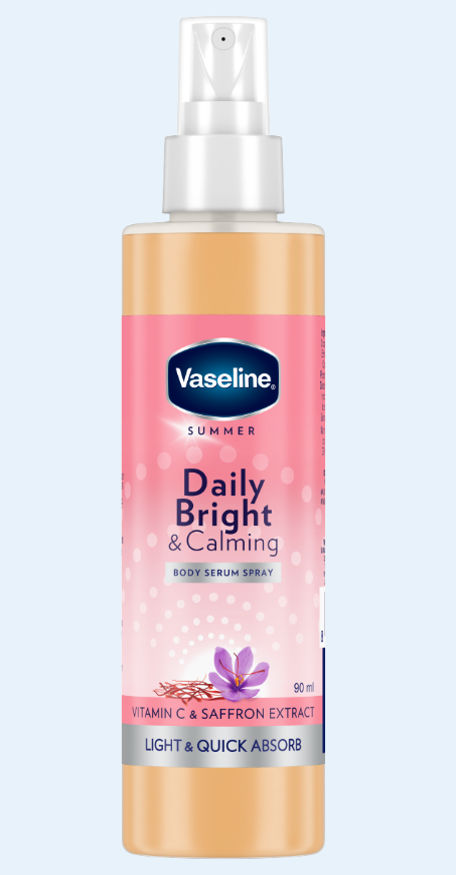 Buy Vaseline Daily Bright & Calming Body Serum Spray, 90 ml Online