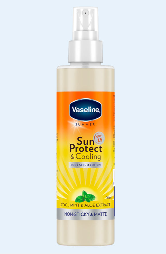 Buy Vaseline Sun Protect & Cooling SPF 15 Body Serum Lotion, 90 ml Online