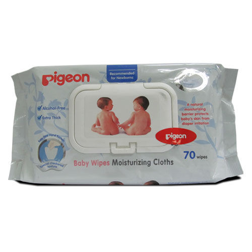 Pigeon  Moisturizing Baby Wipes, 70 Count, Pack of 1 