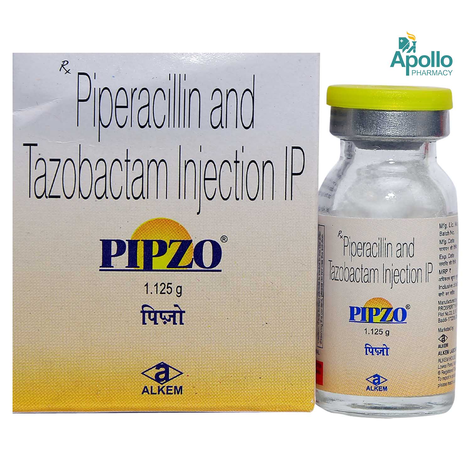 Pipzo 1.125gm Injection 1's, Pack of 1 INJECTION
