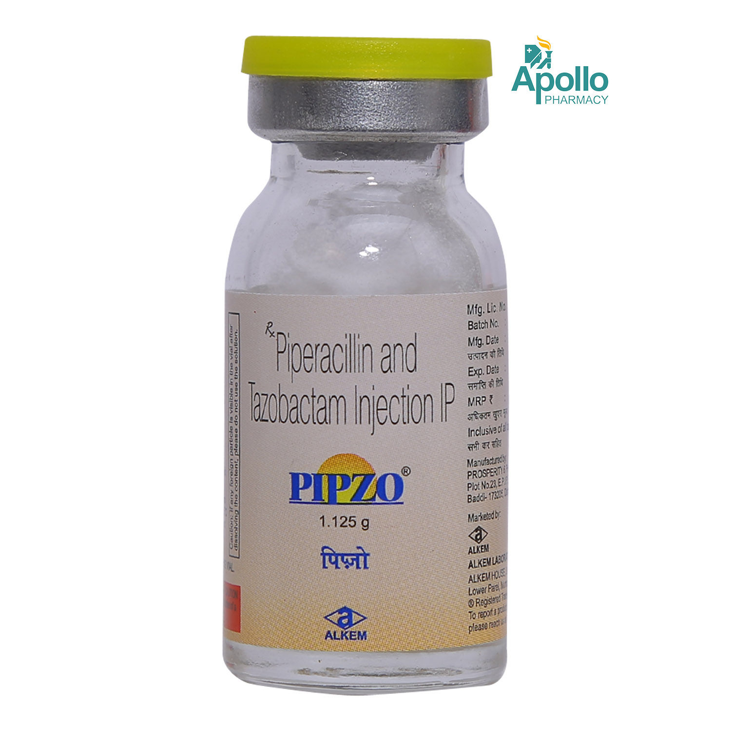 Pipzo 1.125gm Injection 1's, Pack of 1 INJECTION