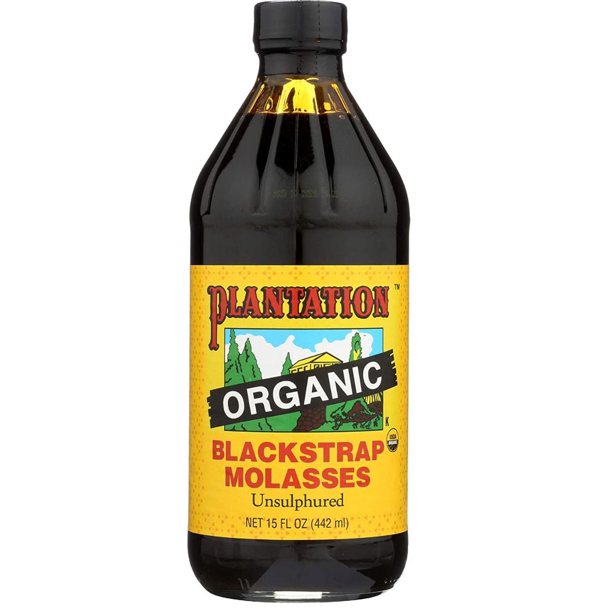 Plantation Organic Blackstrap Molasses 442ml, Pack of 1 