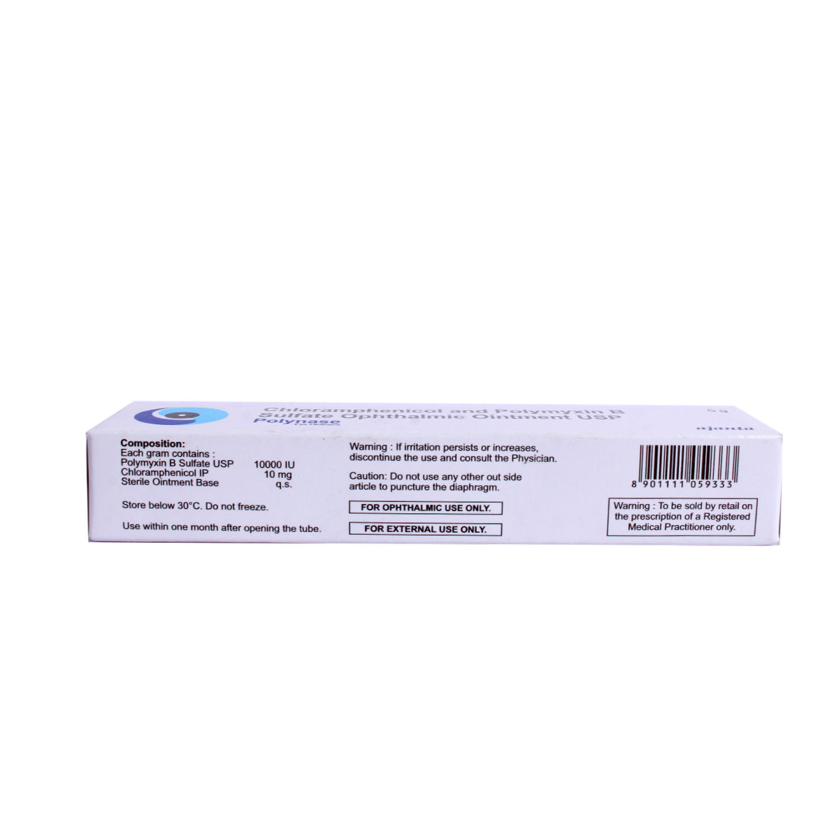 Polynase Eye Ointment 5gm Price, Uses, Side Effects, Composition
