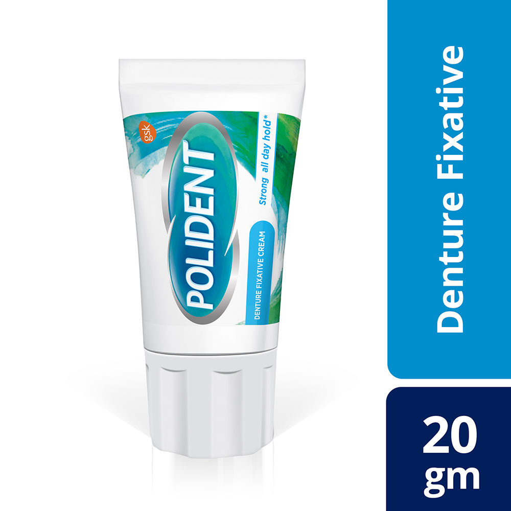 Buy Polident Denture Fixative Cream, 20 gm Online