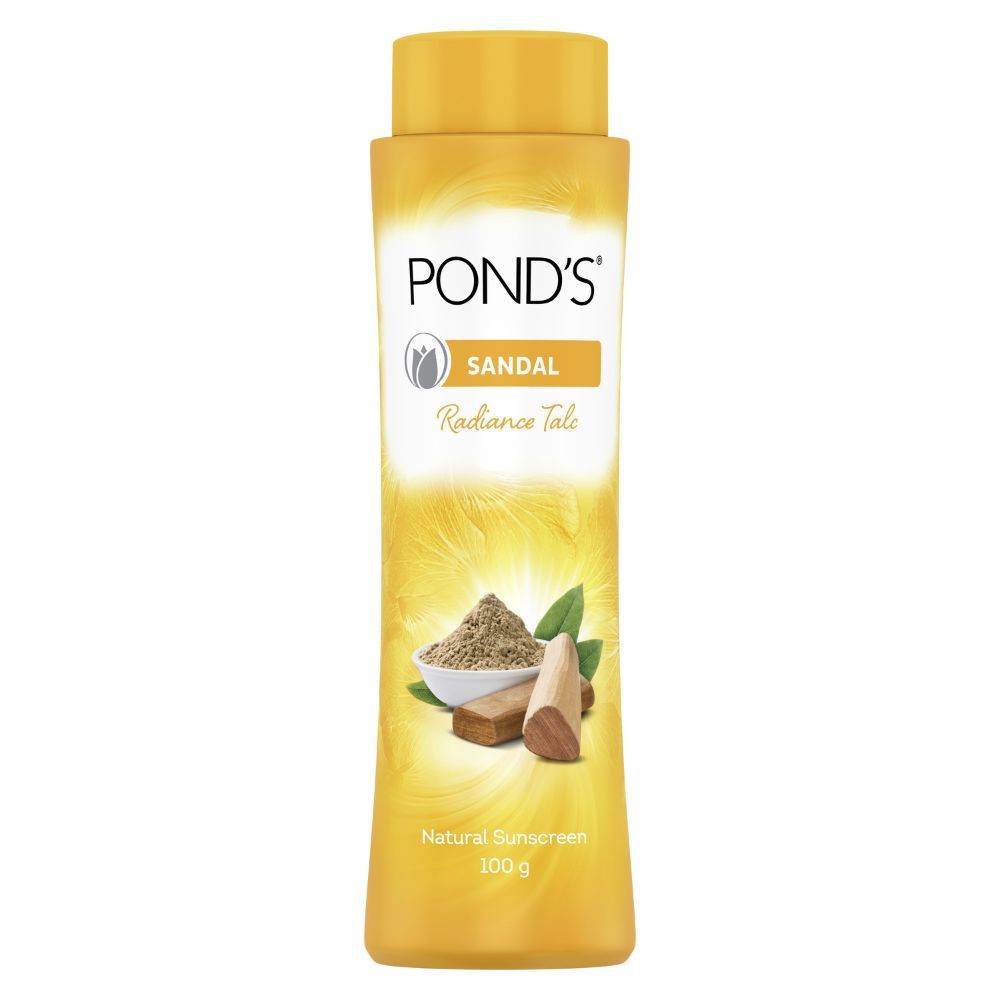Ponds Sandal Radiance Talc Powder, 100 gm, Pack of 1 
