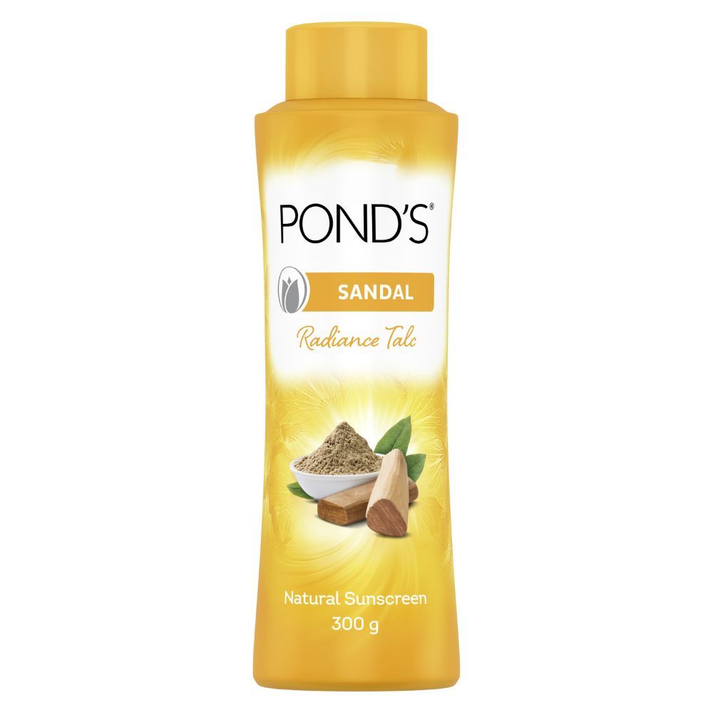 Ponds Sandal Radiance Talc Powder, 300 gm, Pack of 1 
