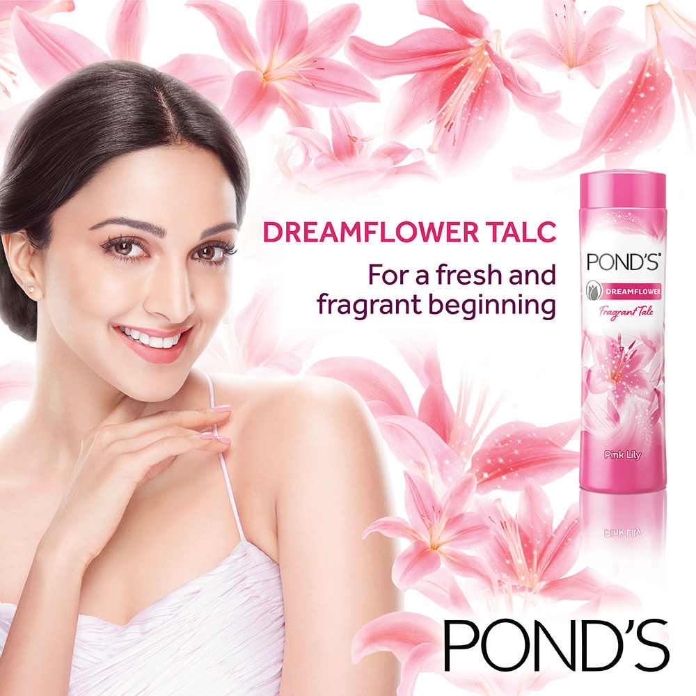 Ponds Dreamflower Fragrant Pink Lily Talc Powder, 50 gm, Pack of 1 