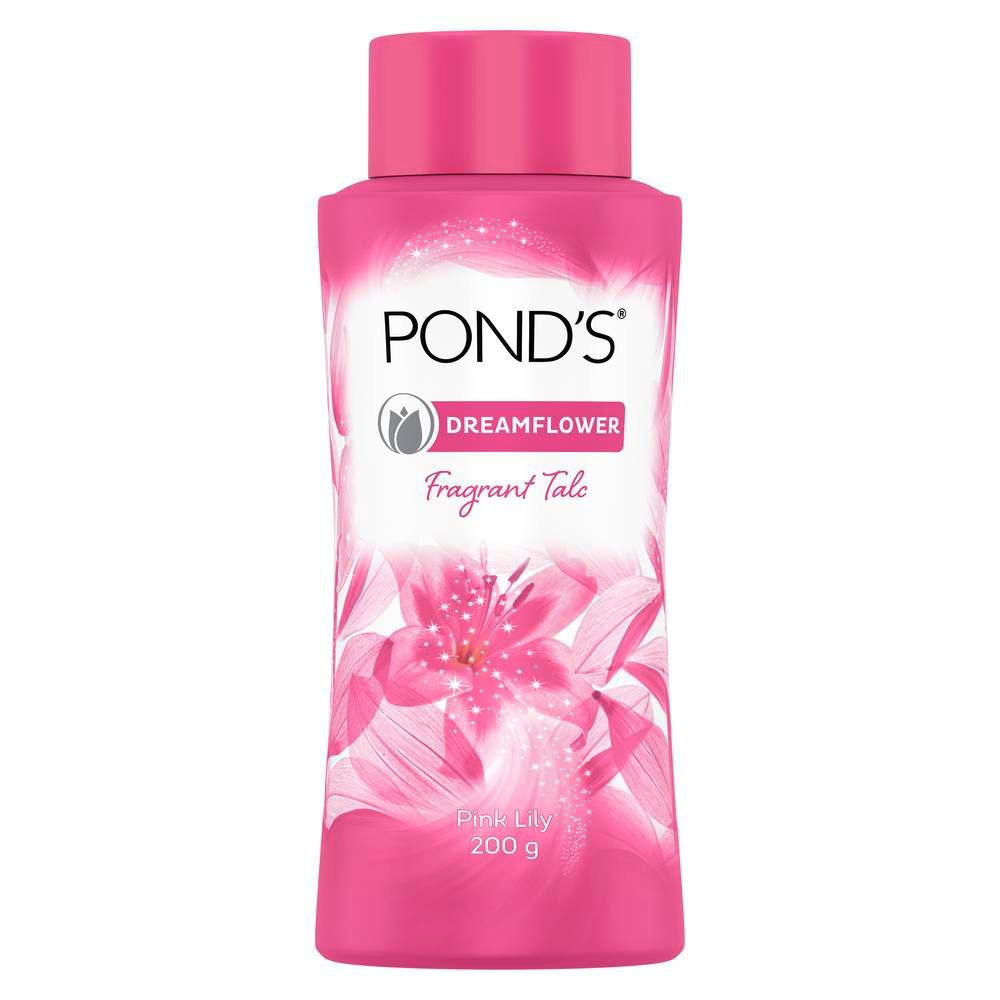 Ponds Dreamflower Fragrant Pink Lily Talc Powder, 200 gm, Pack of 1 