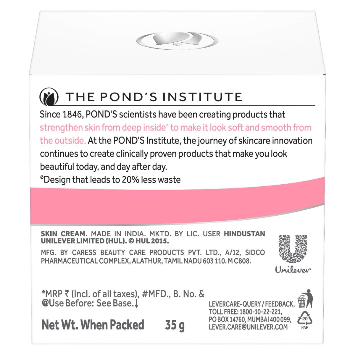 Ponds Bright Beauty Spot-less Glow SPF 15 PA++ Day Cream, 35 gm, Pack of 1 