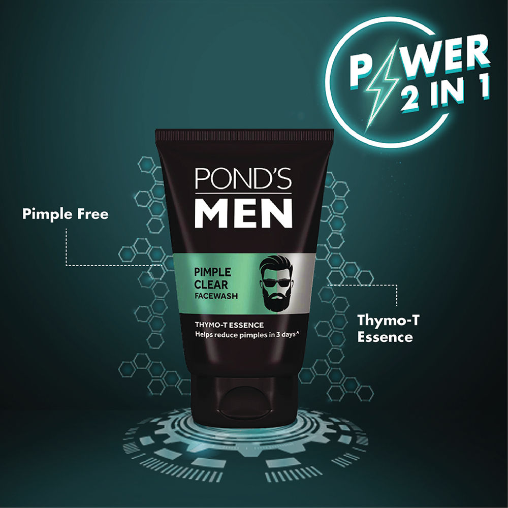 Ponds Men Pimple Clear Face Wash, 100 gm, Pack of 1 