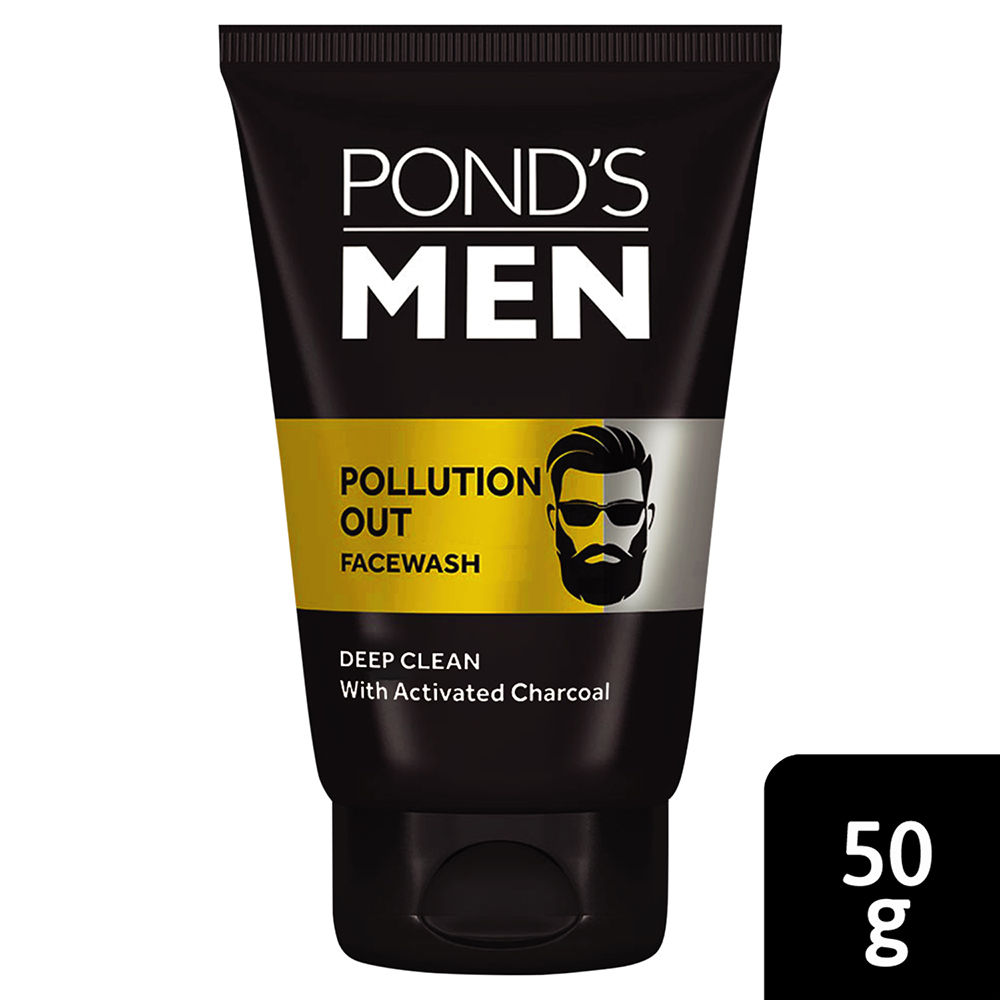 Ponds Men Pollution Out Face Wash, 50 gm, Pack of 1 