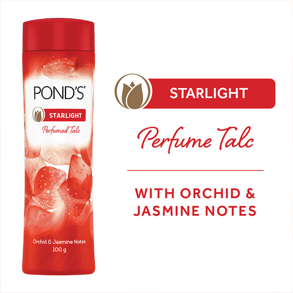 Ponds Starlight Perfumed Talcum Powder, 100 gm, Pack of 1 