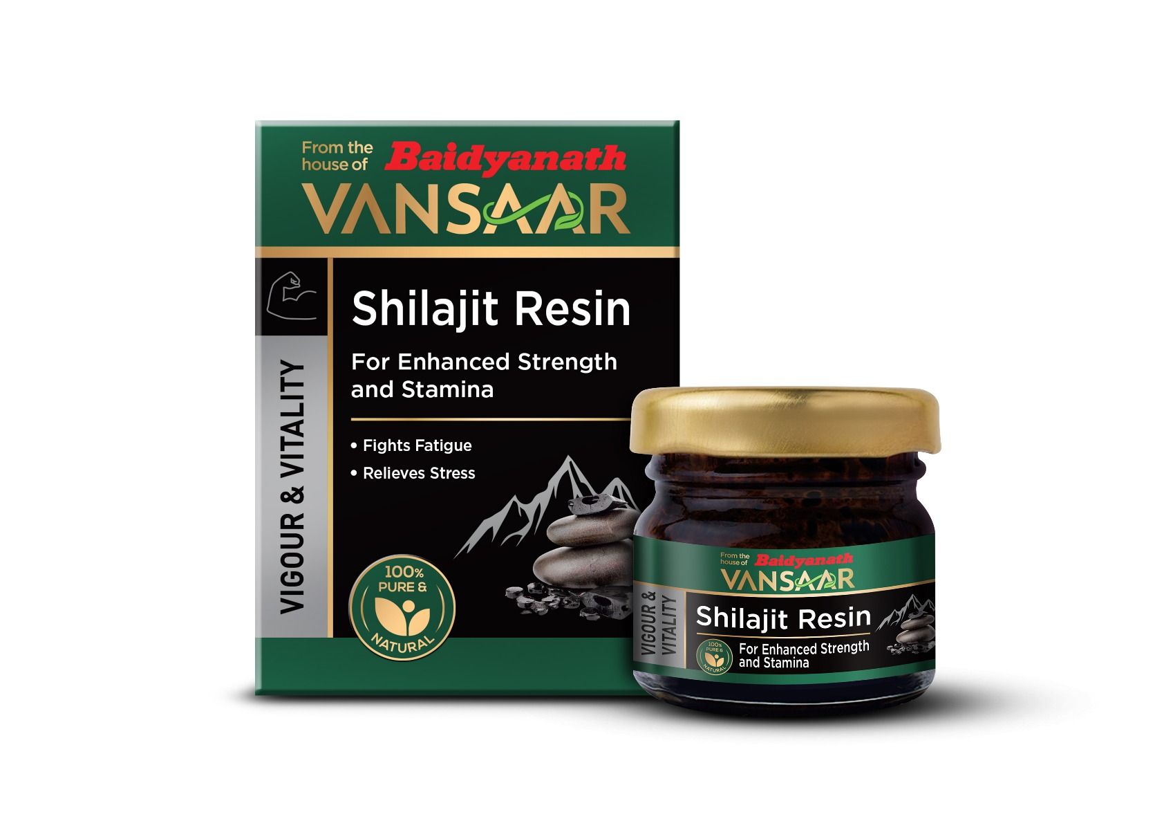 Baidyanath Vansaar Shilajit Resin, 15 gm, Pack of 1 