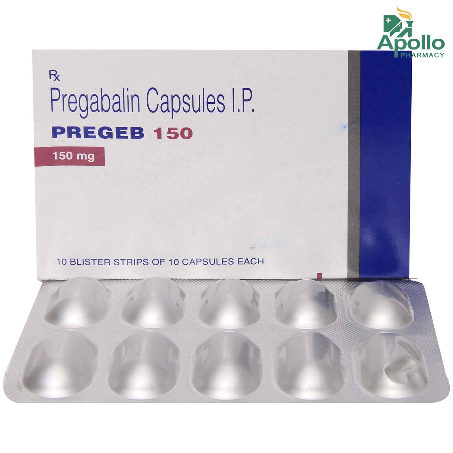 Pregeb 150 Capsule 10's Price, Uses, Side Effects, Composition - Apollo ...