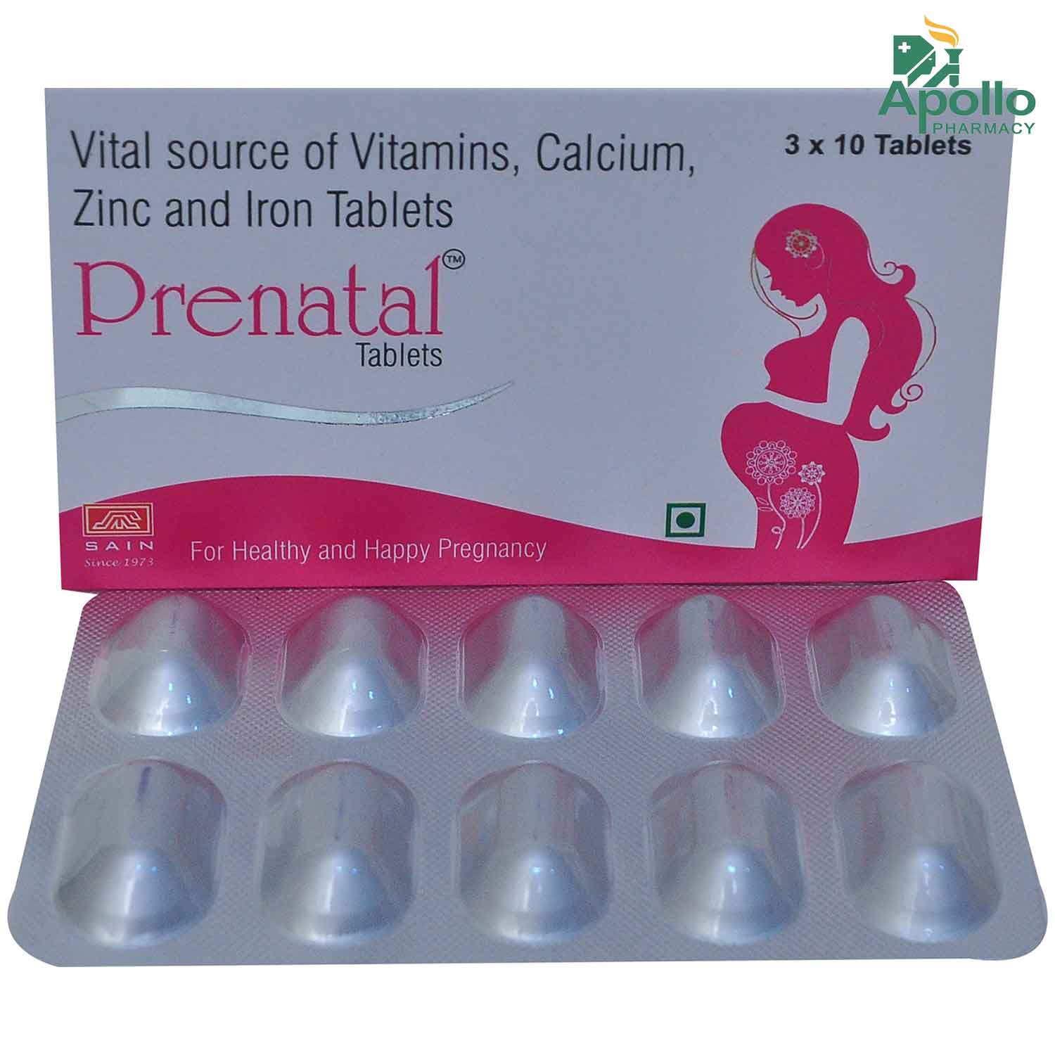 Prenatal Tablet 10's Price, Uses, Side Effects, Composition - Apollo ...