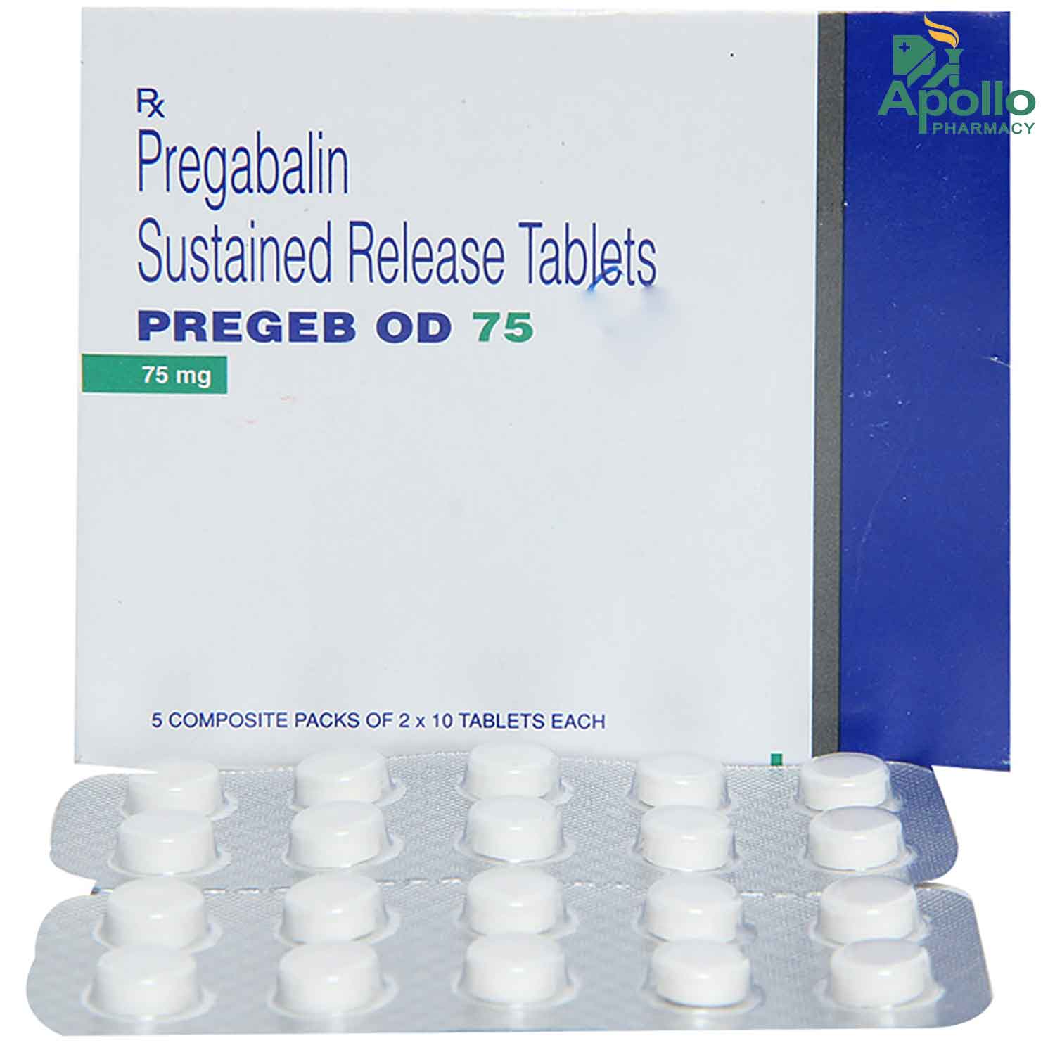 Pregeb OD 75 Tablet 10's Price, Uses, Side Effects, Composition ...