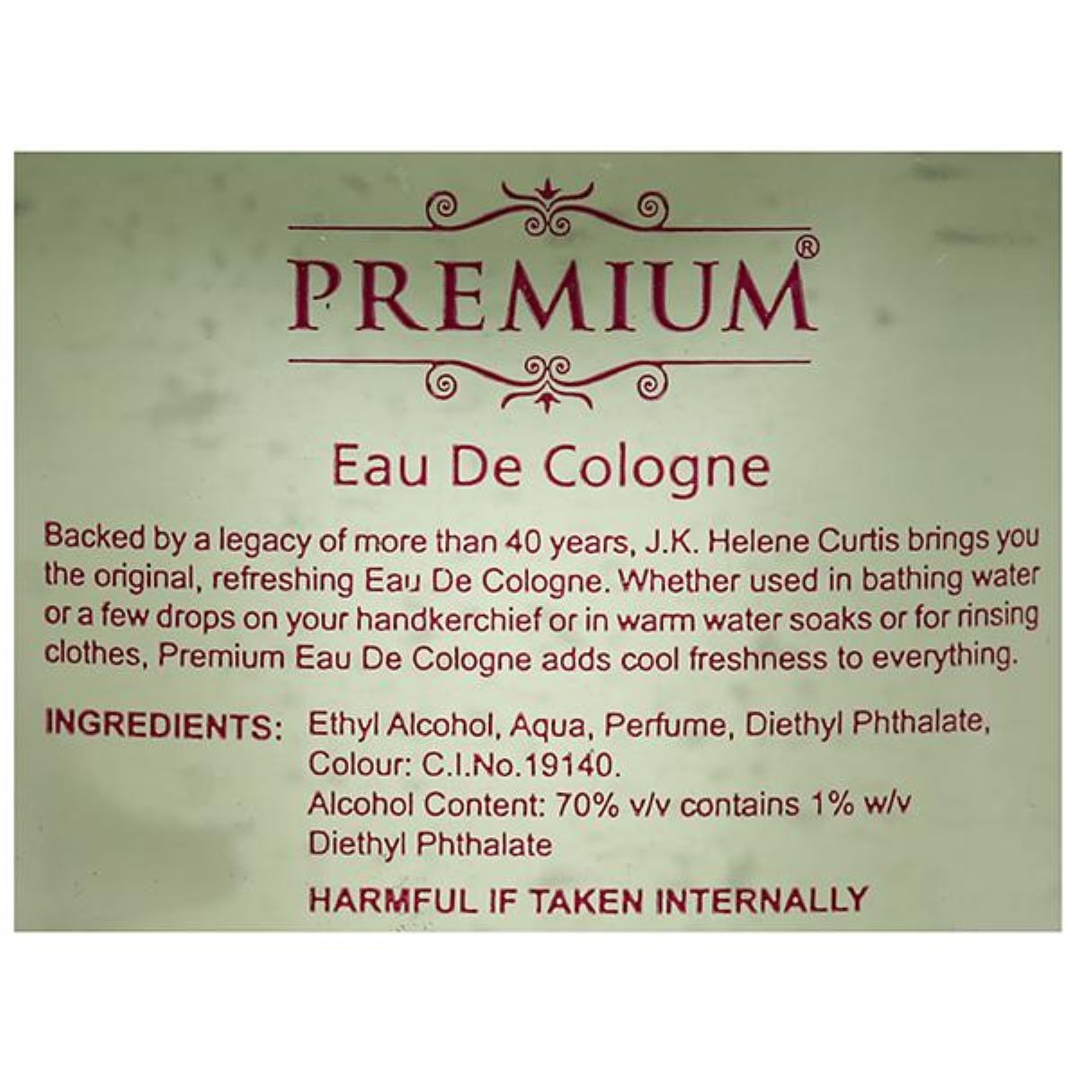 Premium Eau De Cologne, 100 ml, Pack of 1 