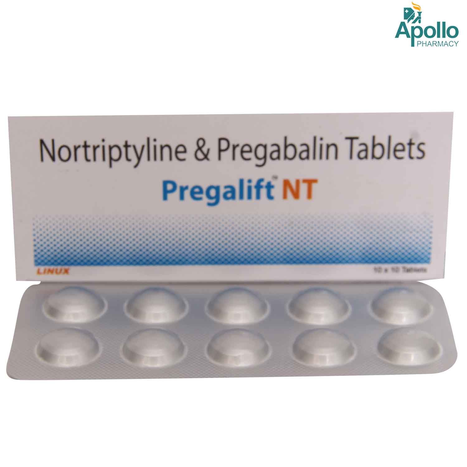 Pregalift NT Tablet 10's Price, Uses, Side Effects, Composition
