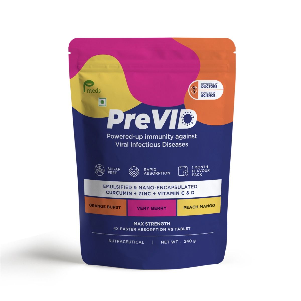PreVID Powered-Up Immunity Pack, 240 gm (30 sachets x 8 gm), Pack of 1 